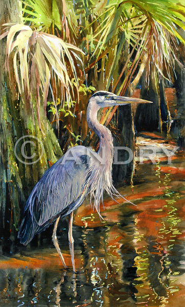 "Great Blue Heron I"