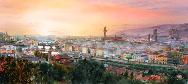 "Overlooking Firenze"