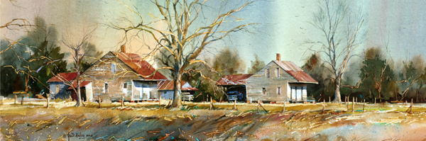 "Cajun Cottages Panorama"